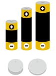 乾電池とコイン電池
