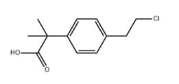 2-(4-(2-chloroethyl)phenyl)-2-methylpropanoic acid