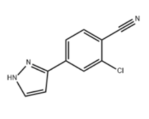 2-chloro-4-(1H-pyrazol-5-yl)benzonitrile