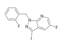 5-fluoro-1-(2-fluorobenzyl)-3-iodo-1H-pyrazolo[3,4-b]pyridine